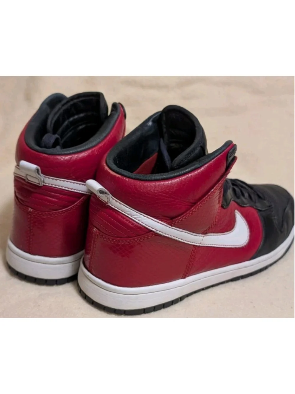 Vintage Nike Dunk High Supreme Varsity Red Size 9 2007 F1